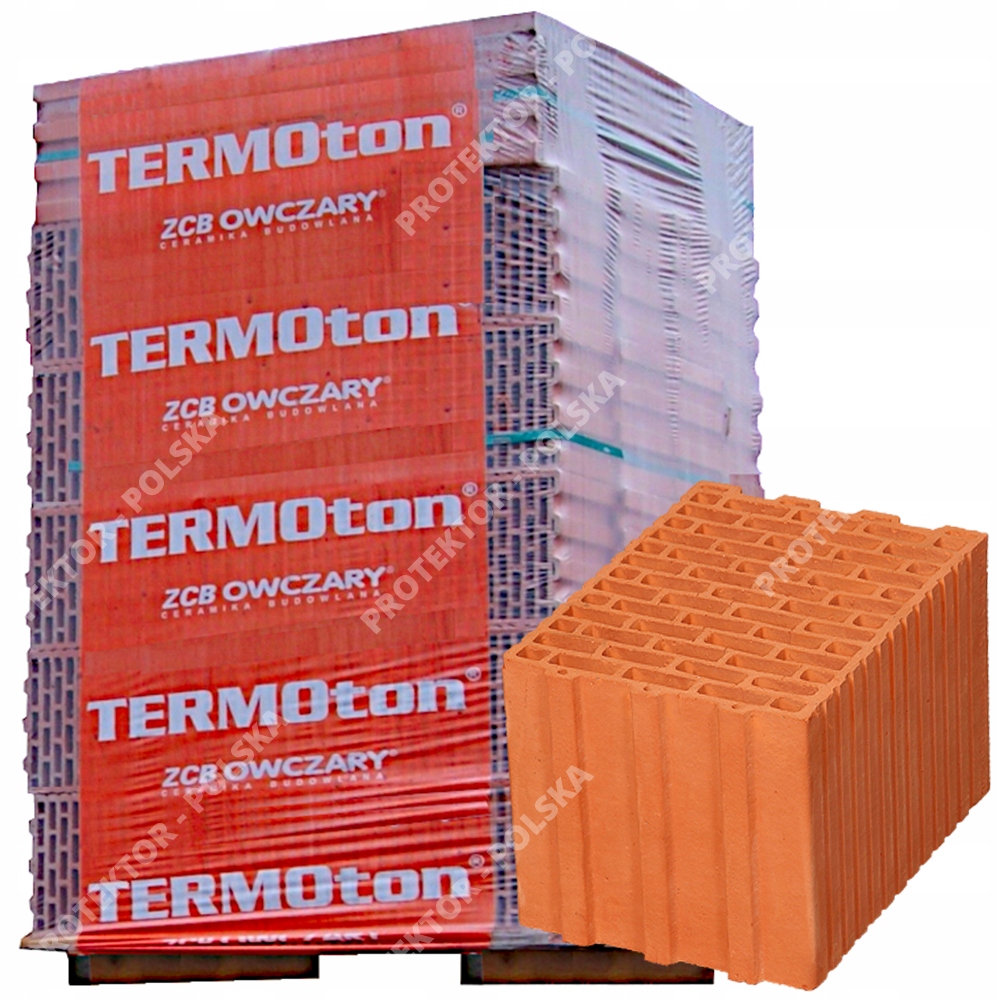 TERMOTON 25cm cegła ceramiczna pustak kratówka max