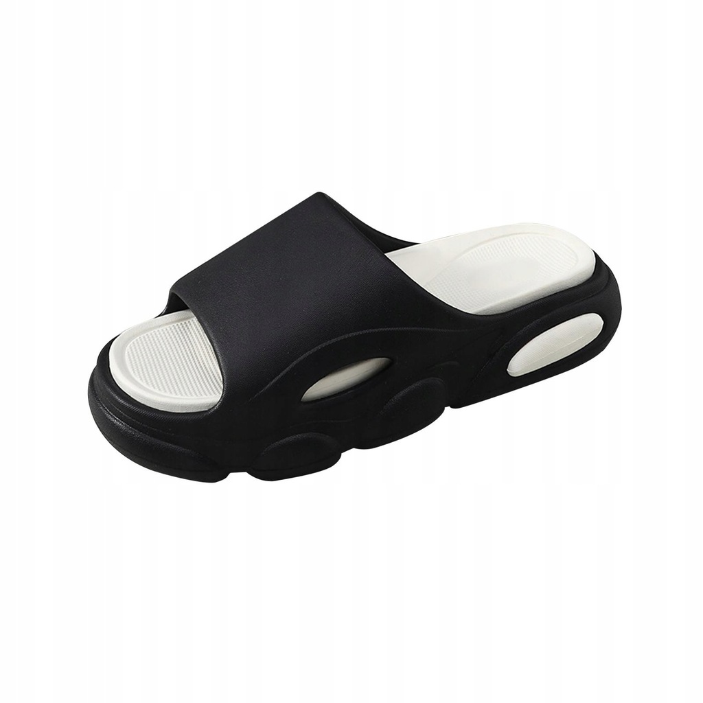 Shower Slippers Men Open Toe Sandals Summer Casual Shoes Soft Black 39 40