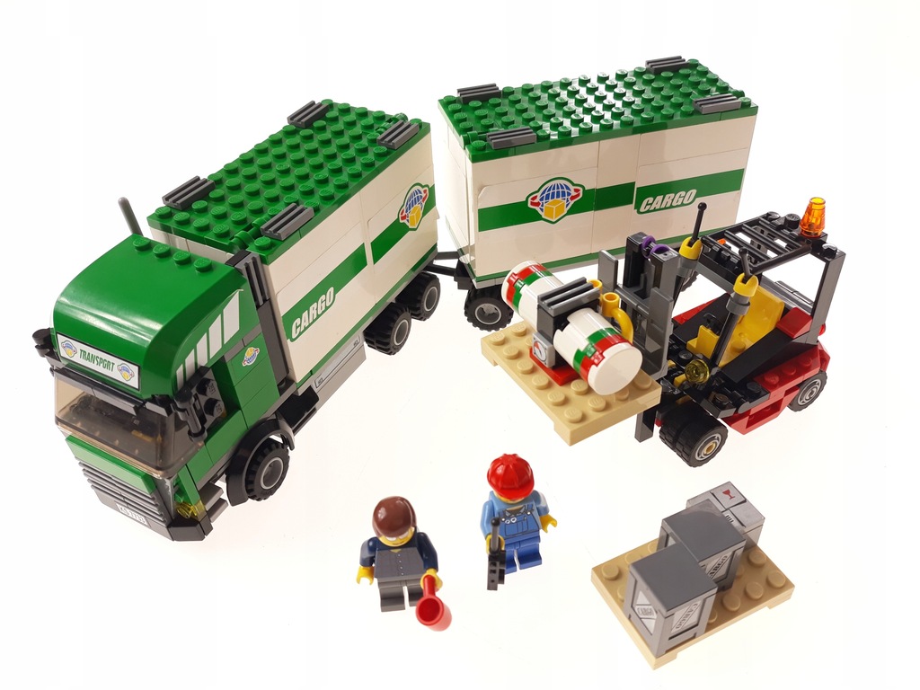 Imponerende tillykke drøm Lego City 7733 Truck & Forklift - 11237348202 - oficjalne archiwum Allegro