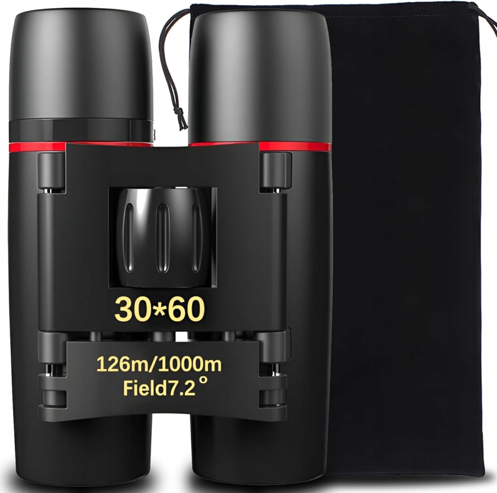 LORNETKA PRZENOŚNA PODRÓŻNA KOMPATKOWA 30 x 60 DO OBSERWACJI PTAKÓW PODRÓŻY