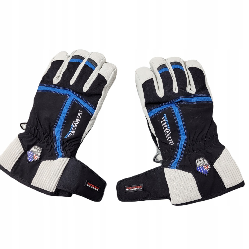 LEVEL Gloves Thermo Plus Skórzane Męskie Rękawiczki Leather Outdoor Ski Top