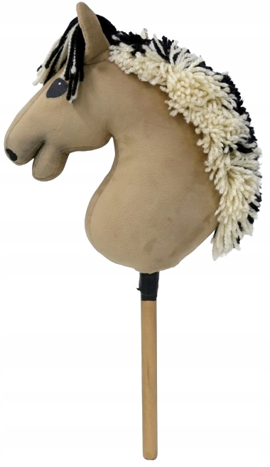 Głowa konia na kiju HOBBY HORSE brązowy 60 cm