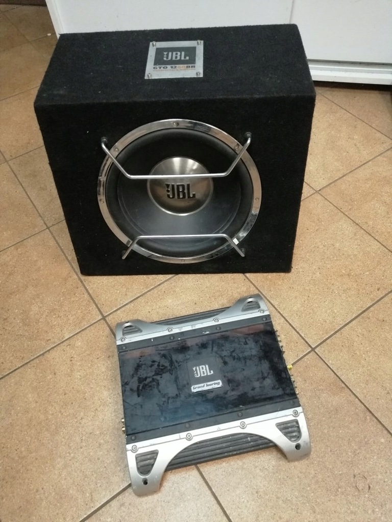 SKRZYNIA BASOWA JBL GTO 1260BR + wzmacniacz
