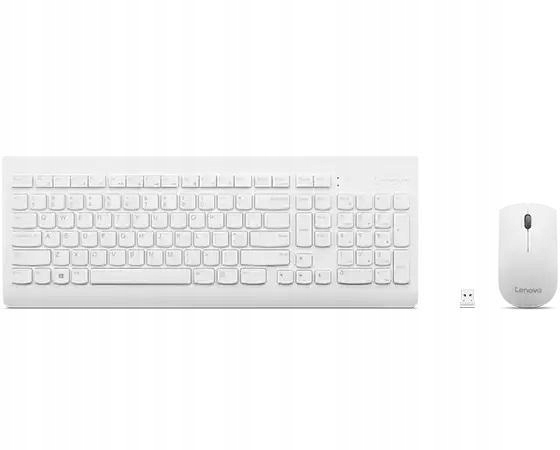 Zestaw bezprzewodowy klawiatura i mysz Lenovo 510 - biały -