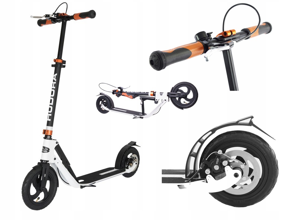 Hulajnoga HUDORA Big Wheel AIR 230 DUAL BRAKE120kg - 7822570759 - oficjalne  archiwum Allegro