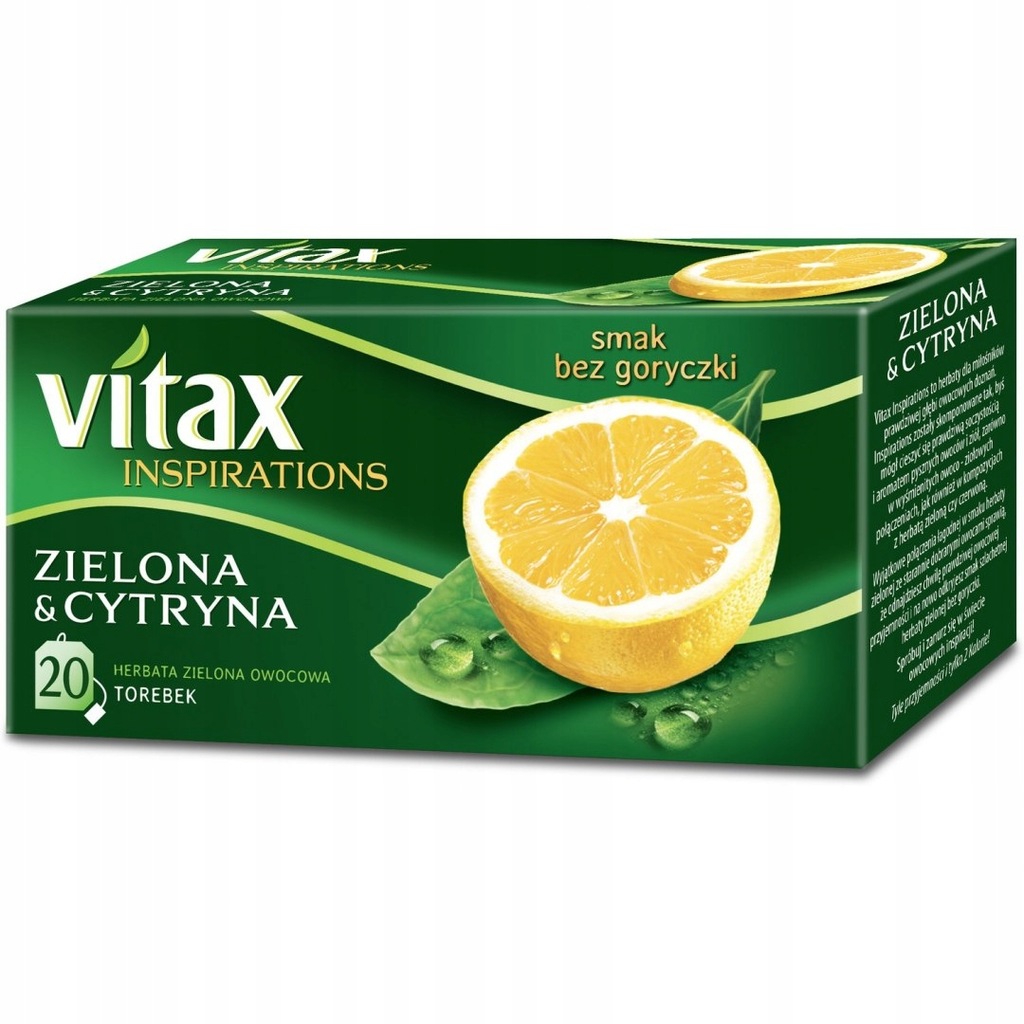 Herbata VITAX INSPIRATIONS (20 torebek) zielona z