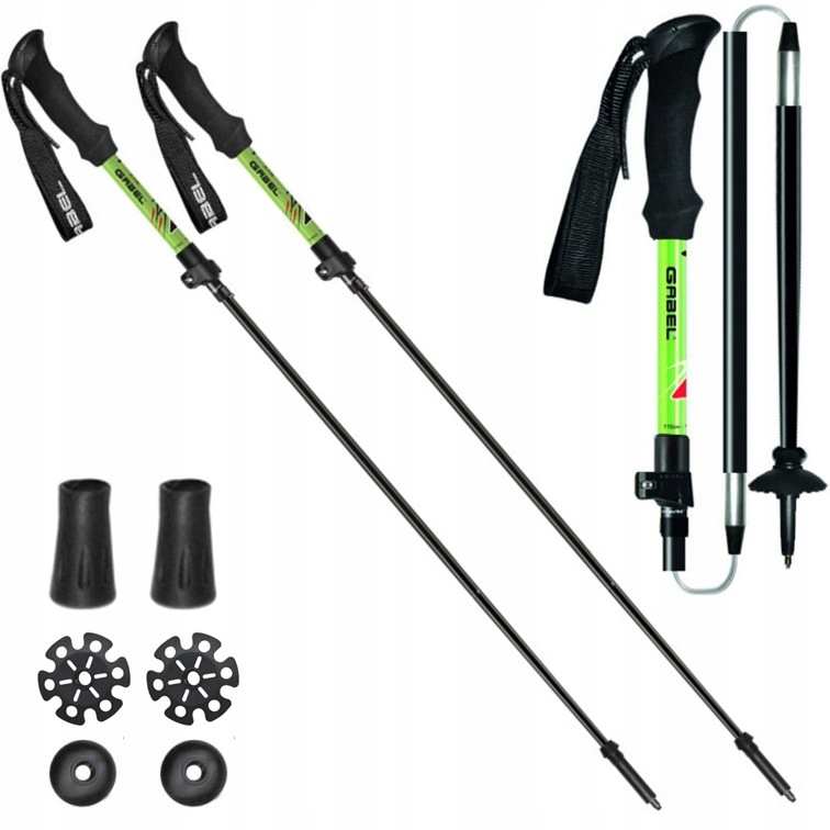 Kije trekkingowe GABEL XTR Alu 110-130 cm składane