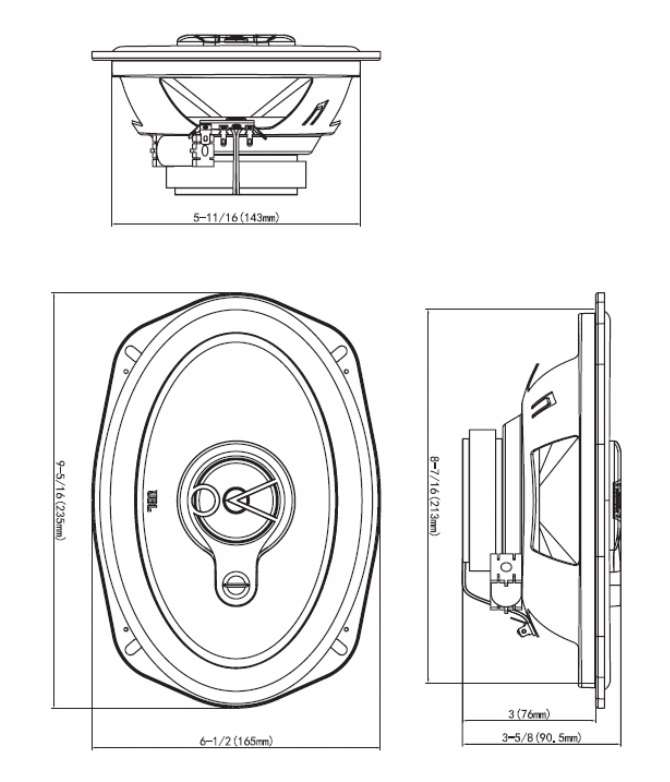 Купить JBL STAGE2 9634 3-ПОЛОСНЫЕ ДИНАМИКИ 420 Вт 6X9 ELIPS: отзывы, фото, характеристики в интерне-магазине Aredi.ru