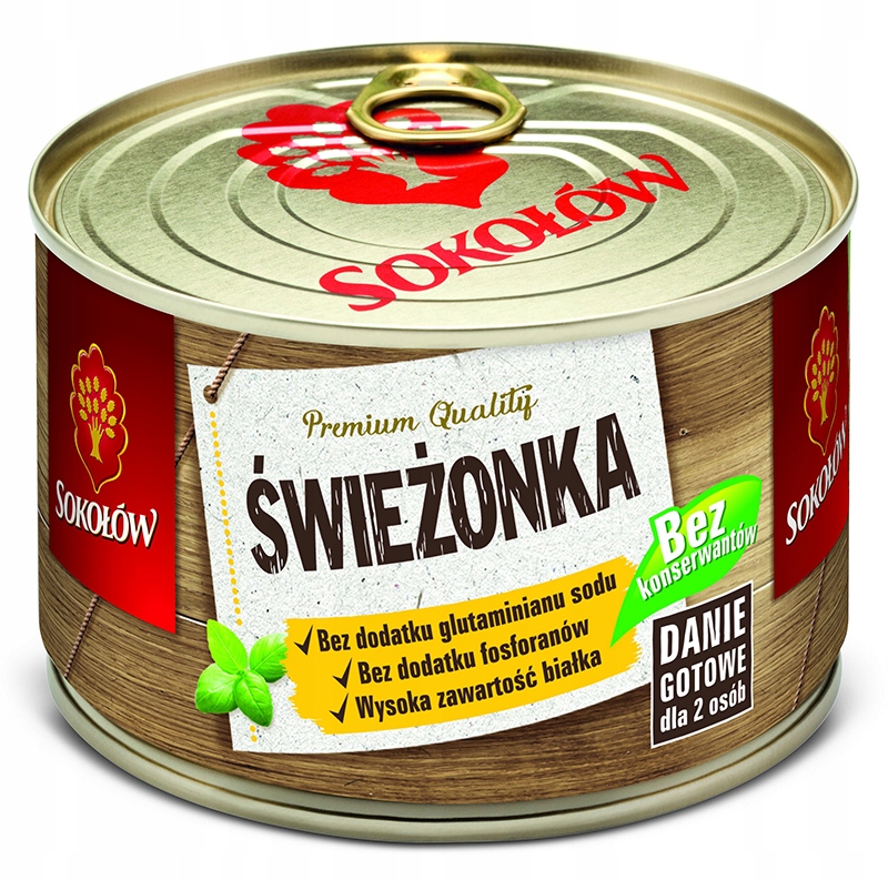 ŚWIEŻONKA konserwa WIEPRZOWINA puszka SOKOŁÓW 400g