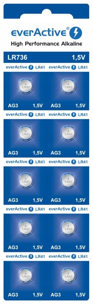 Bateria everActive Alkaline G3 LR736 blister 10szt