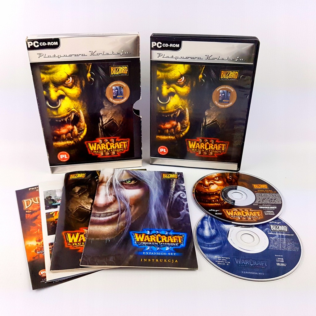 WARCRAFT III + DODATEK PLATYNOWA KOLEKCJA PC PL