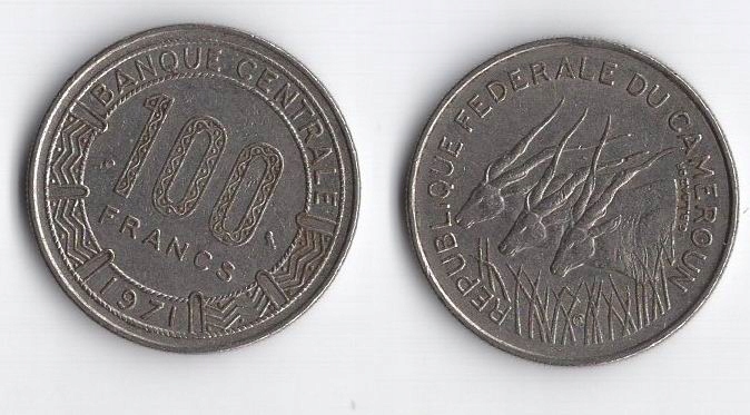 KAMERUN 1971 100 FRANCS