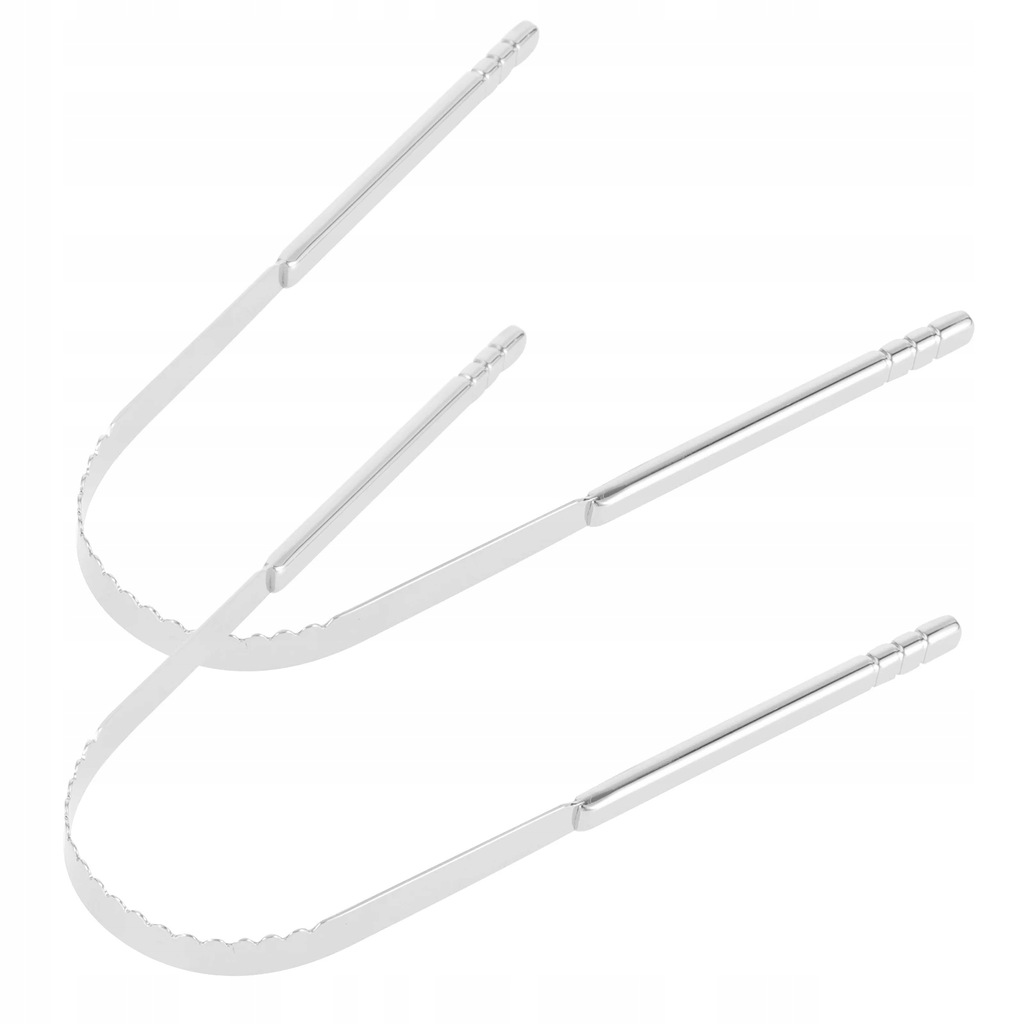 TONGUE SCRAPER MOUTH METAL CARE TOOL 2 PCS