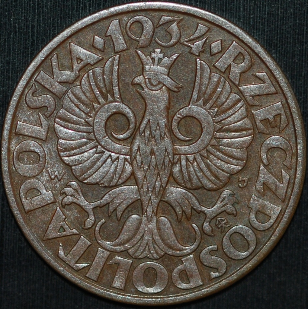 5 groszy 1934 - piękny egzemplarz - NAJRZADSZE