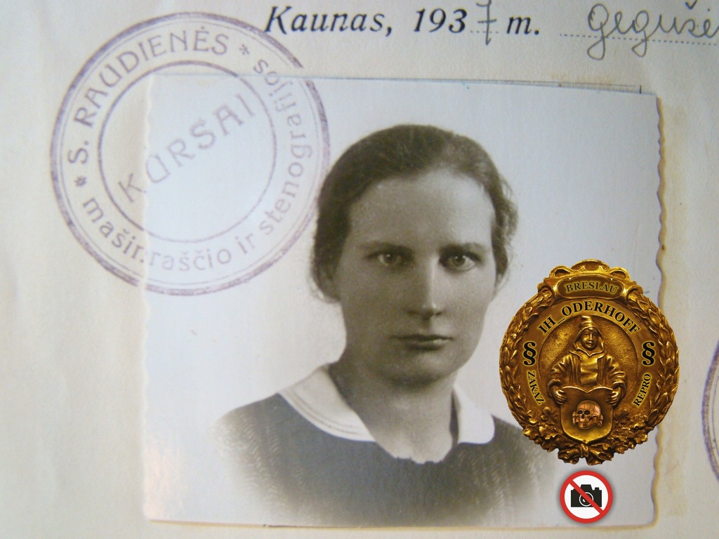 Kaunas 1937.r.Pażymejimas+Foto RRR C4342