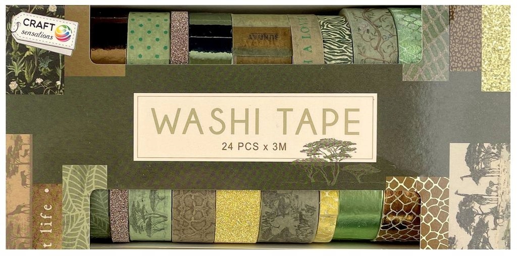 Taśma dekoracyjna Washi tape 24 x 3m