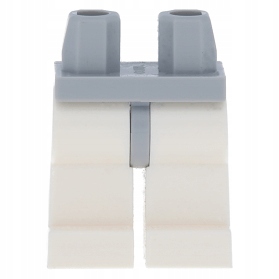 LEGO NOGI SPODNIE PASEK J. SZARY LBG NOGI BIAŁY 970c01
