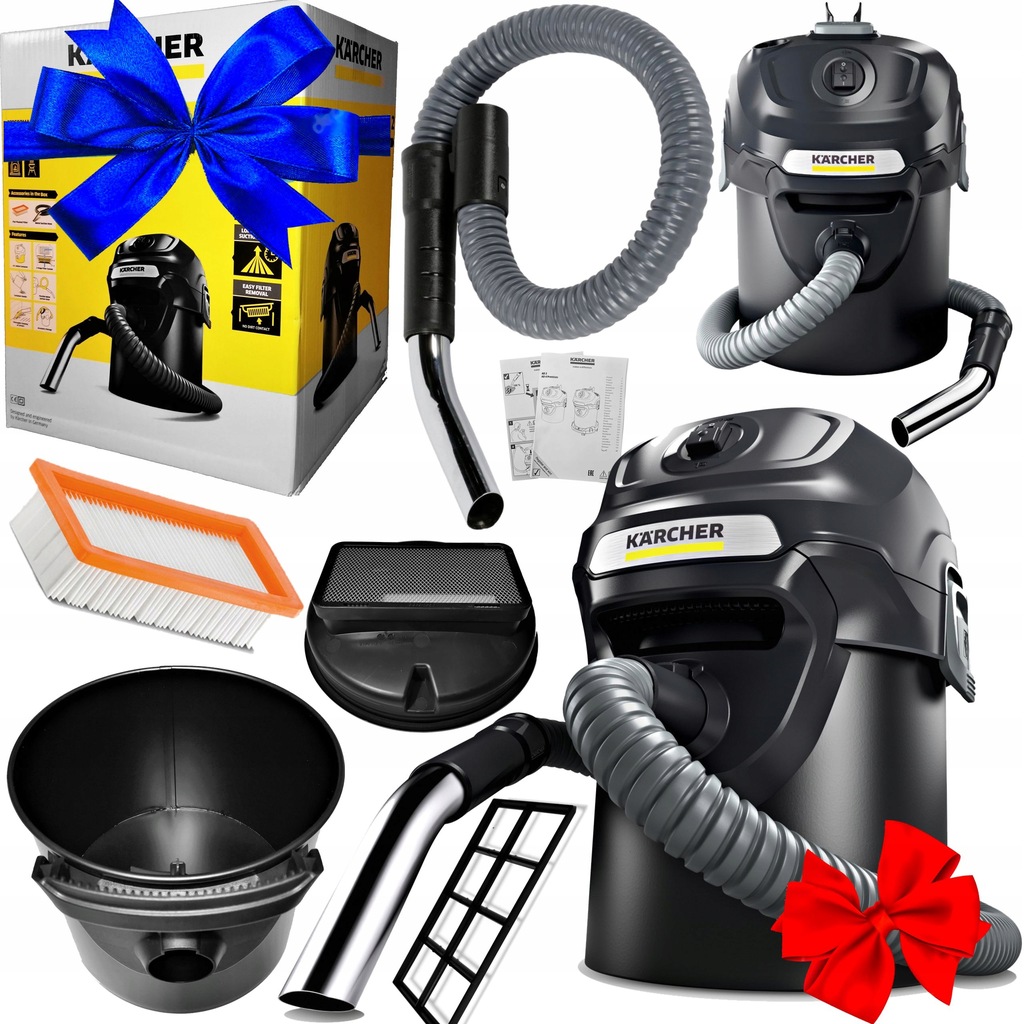 KARCHER AD 2 ODKURZACZ DO KOMINKÓW POPIOŁU GRILLA KARCHER AD 2 ODKURZACZ DO KOMINKÓW POPIOŁU GRILLA