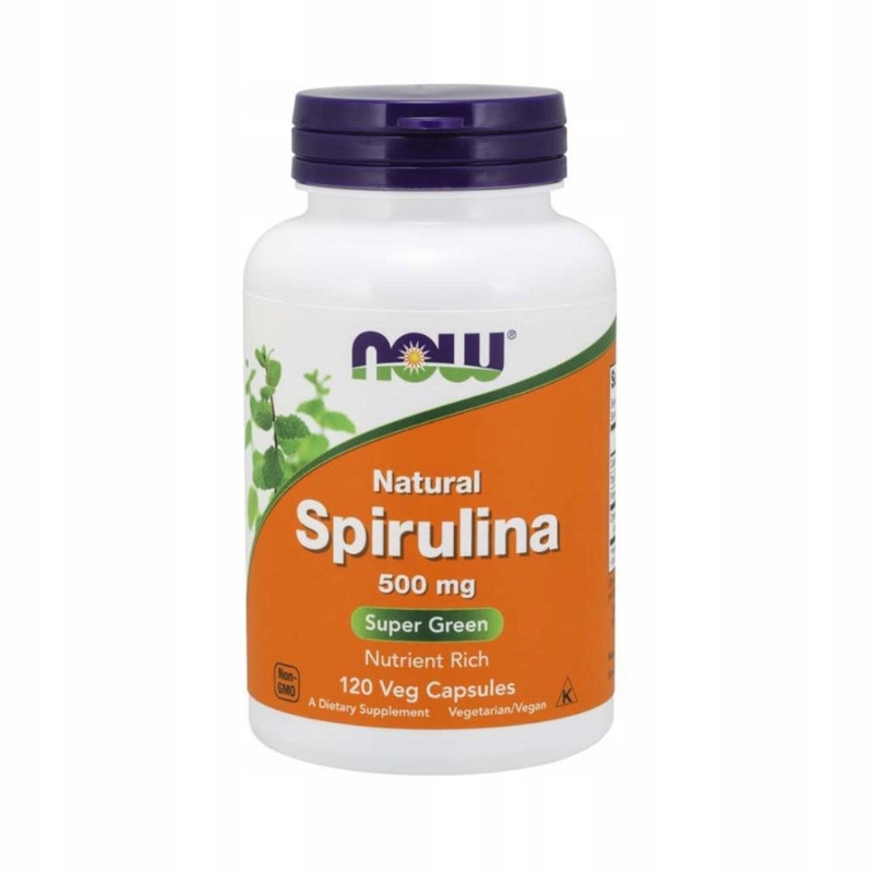 Now Foods Spirulina oczyszczanie organizmu 120 kap