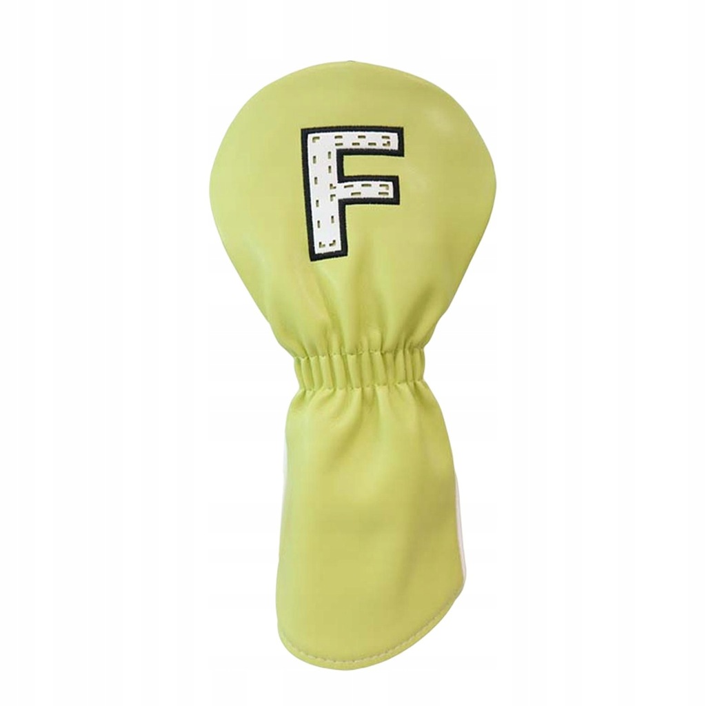 PU Wood Head Covers Protector Guard Long Neck Universal Golf Club Yellow F