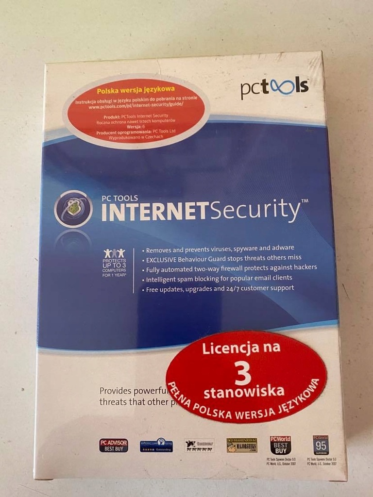 PC TOOLS INTERNER SECURITY 3-STANOWISKA 20083521