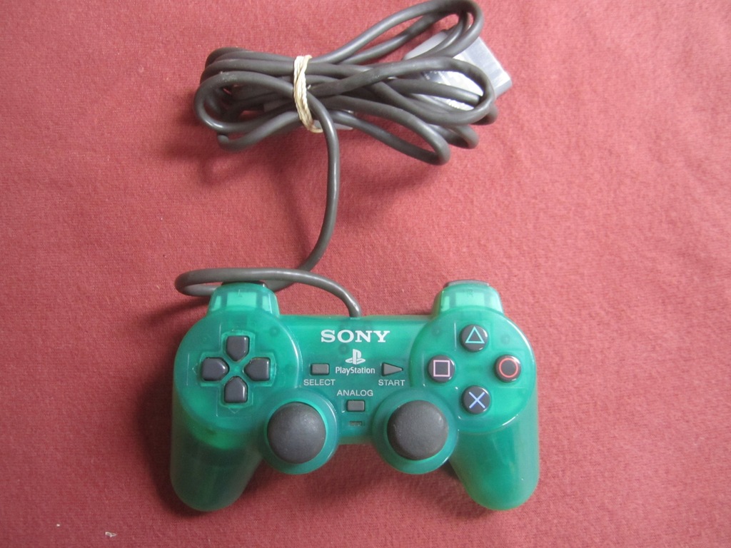Kontroler Pad SONY Playstaion 1 Psx Ps1 Dualshock Zielony Scph-1200 A