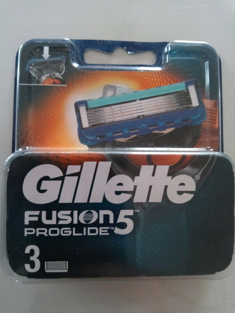 Ostrza nożyki wkłady Gillette Fusion 3 szt orygina