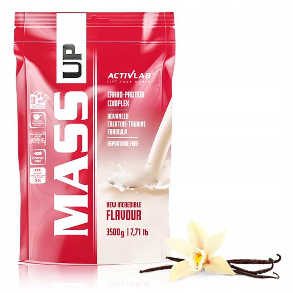 ACTIVLAB MASS UP 3500g GAINER BIAŁKO ODŻYWKA MASA