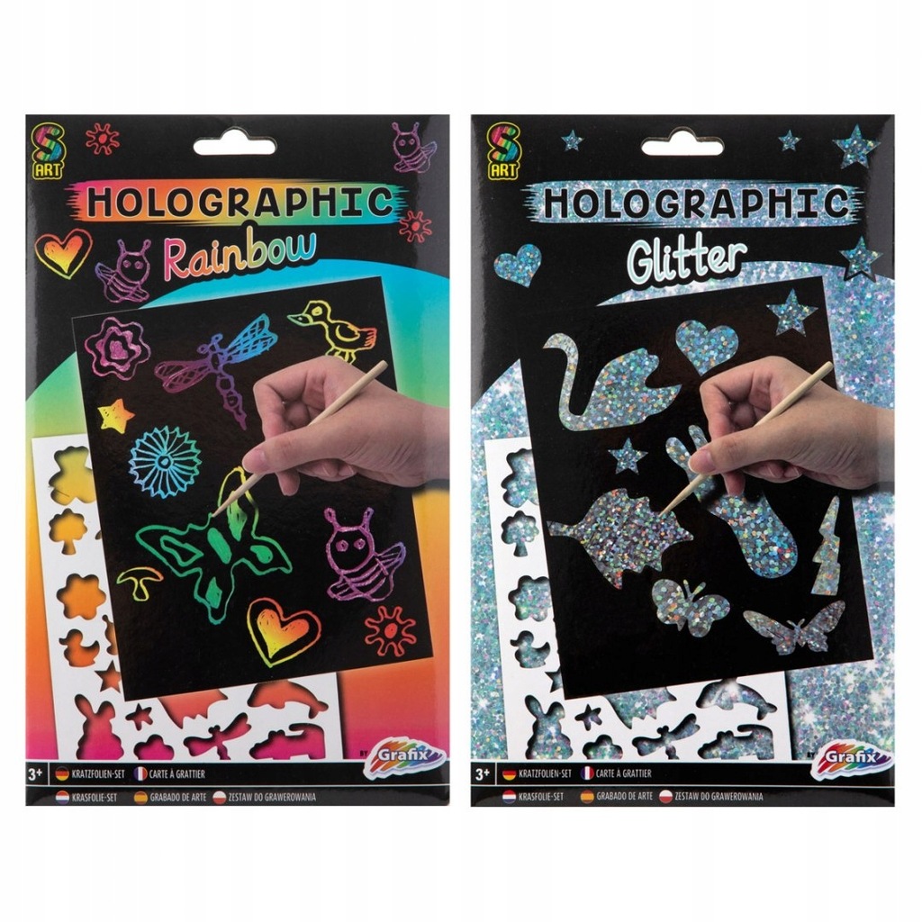 Papier holograficzny A5 mix. 2sz.