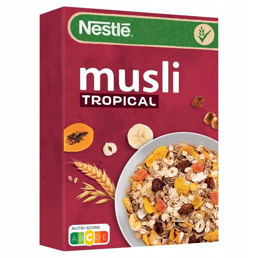 Nestlé Musli Tropical Płatki Zbożowe Z Owocami Tropikalnymi I Orzechami 350