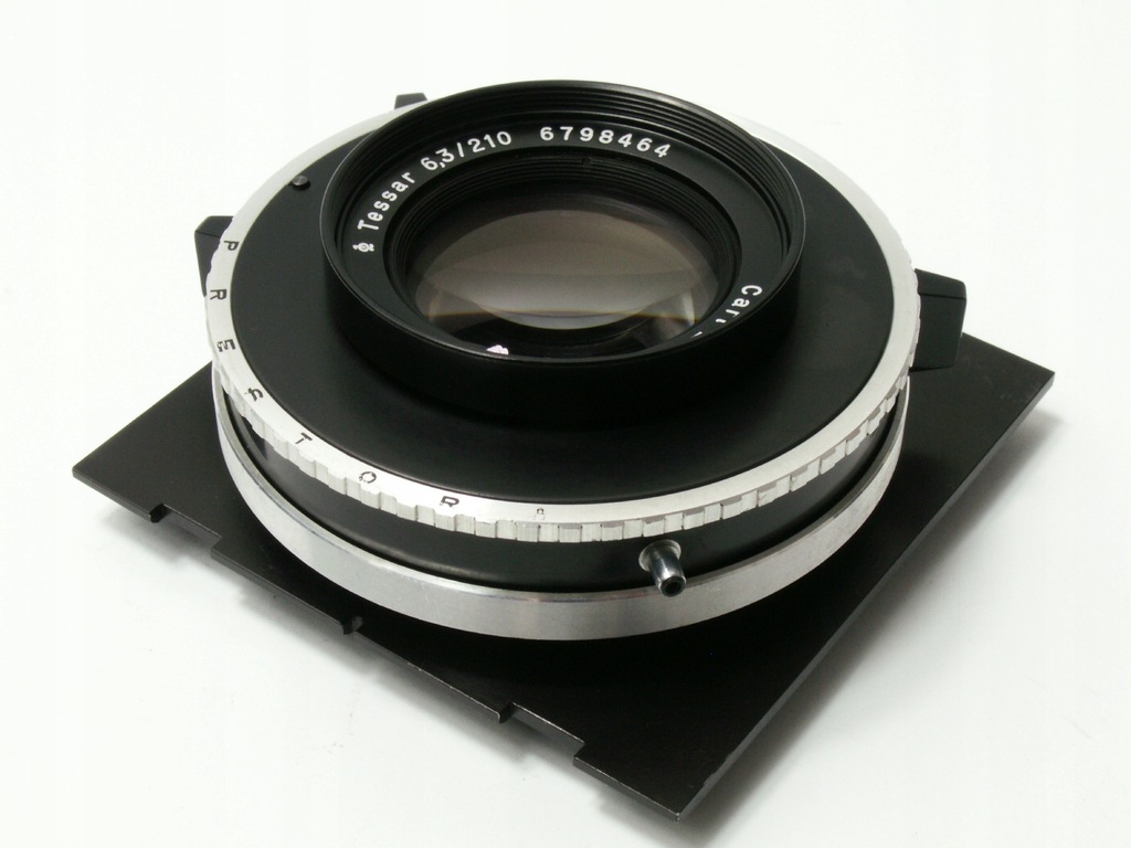 CARL ZEISS: Tessar f6.3/210mm z migawką Prestor i płytką mocującą (1)