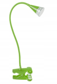 LAMPKA BIURK. LED Z KLIPSEM WESTA ZIELONA DO KOM