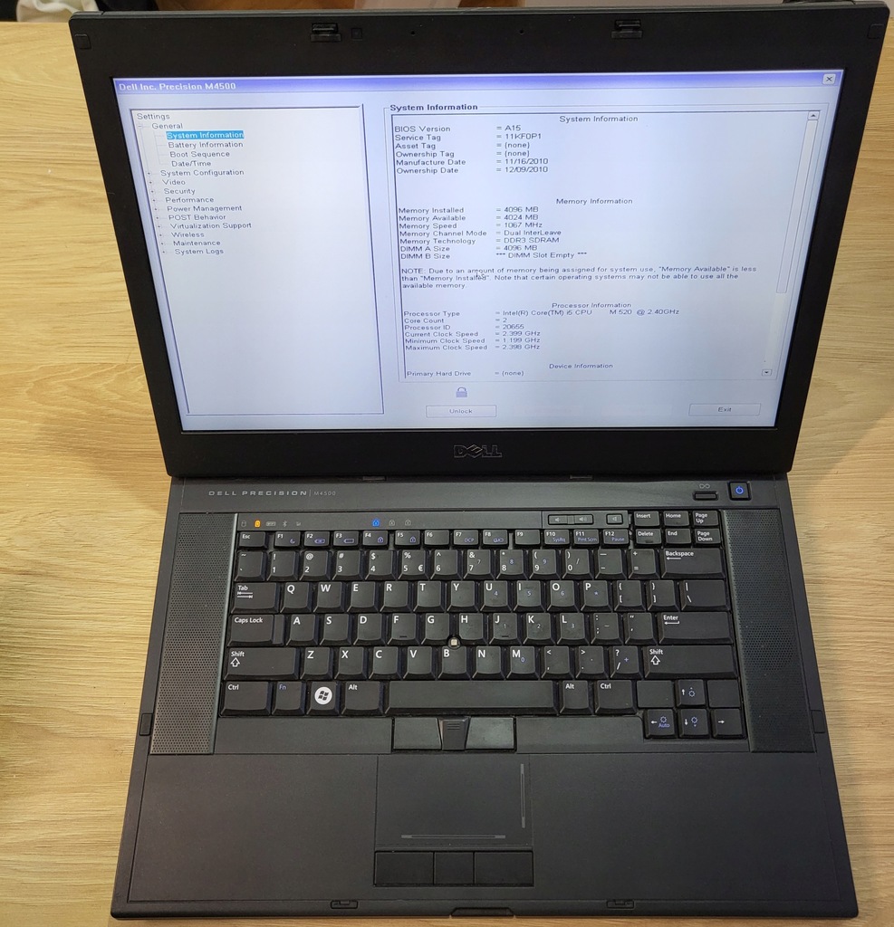Laptop Dell Precision M4500 15,6 VAT04 12533723504 oficjalne