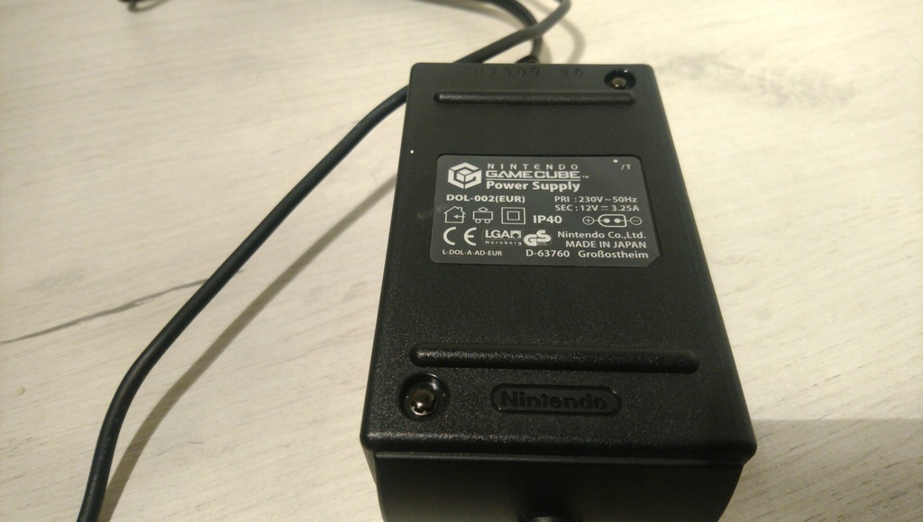 Oryginalny zasilacz do Nintendo Gamecube DOL-002(EUR)
