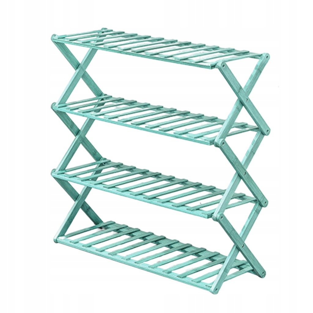 Multi Layer Shoe Rack Standing Green 4 Tiers