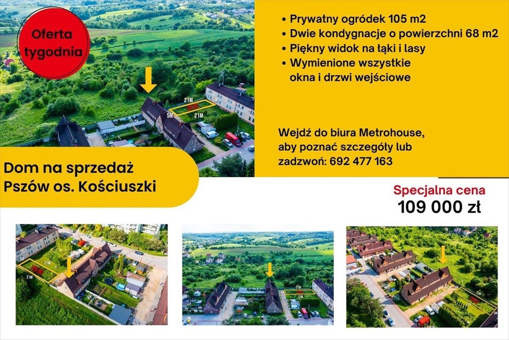 Dom, Pszów, Wodzisławski (pow.), 68 m²