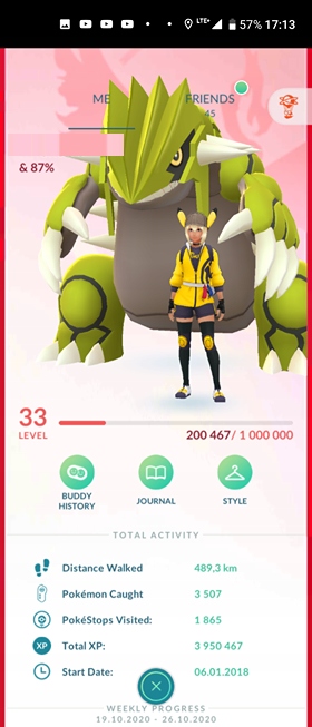 Pokemon Go konto 33 lvl Shiny Groudon