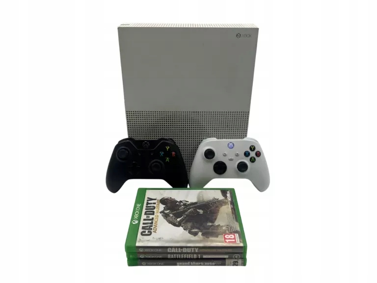 KONSOLA MICROSOFT XBOX ONE S 500GB MODEL 1681 + 2 PAD + 3 GRA