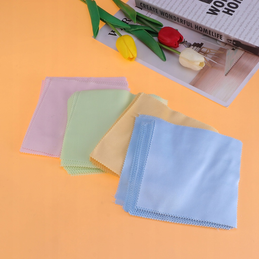 Eyeglass Cleaning Cloth Microfiber Pocket 100 Pcs