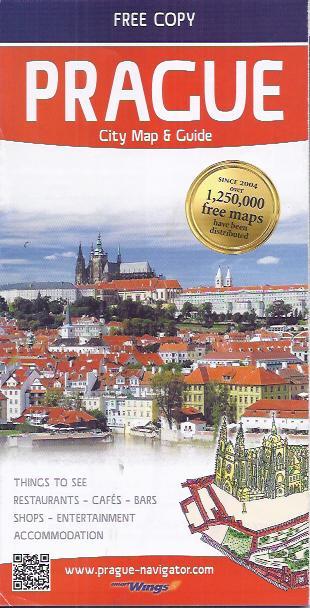 plan miasta PRAGA Prague City Map & Guide