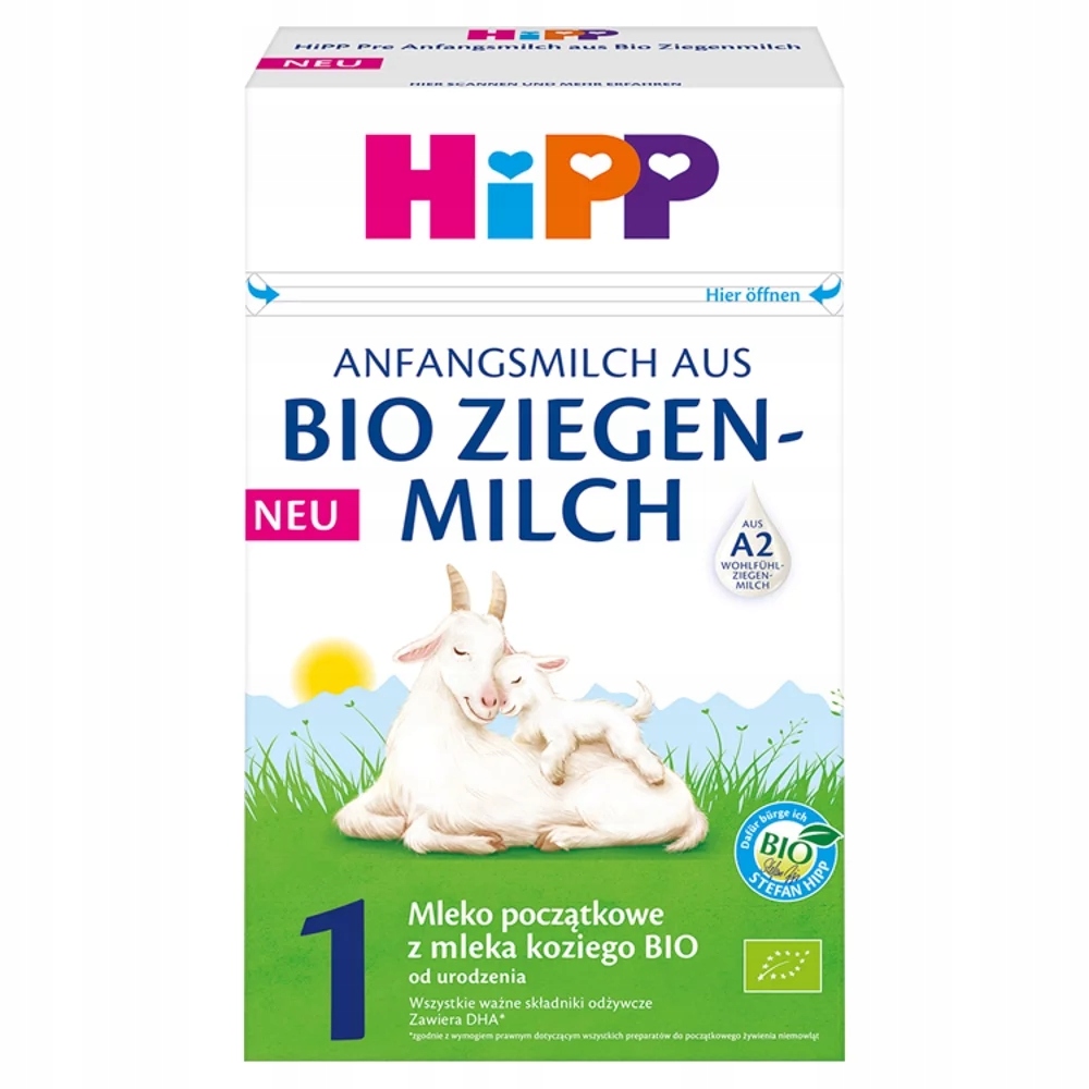 HiPP 1 Mleko początkowe z mleka koziego Bio, 400g