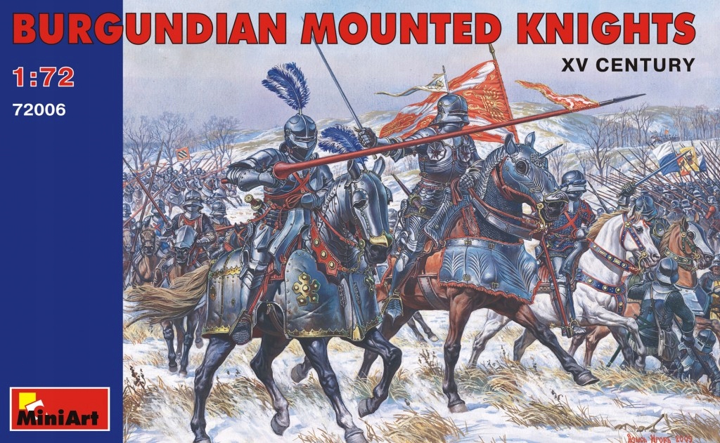 Burgundian Mounted Knights XV 1/72 MiniArt 72006