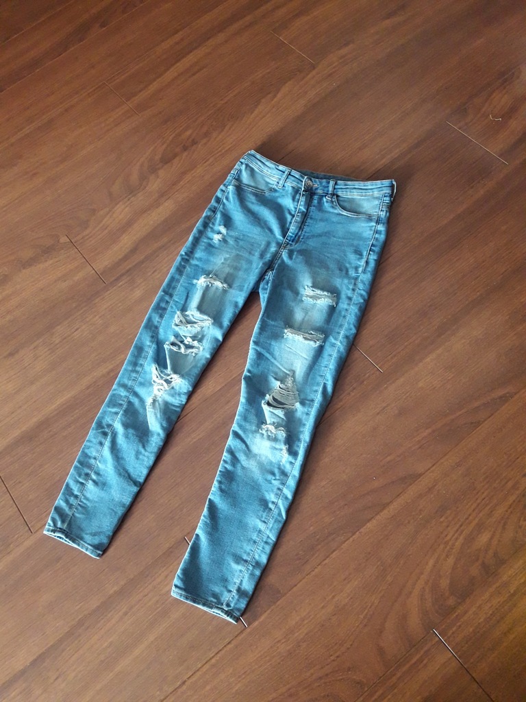 Spodnie rurki jeansowe, jegginsy r.L H&M