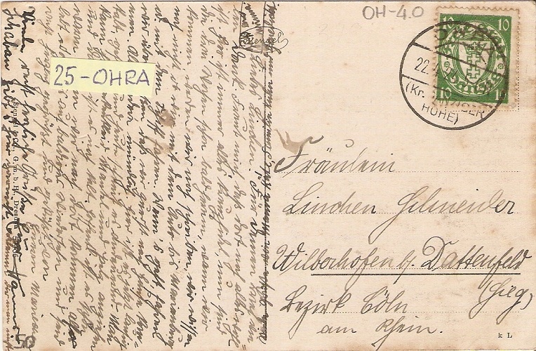 Danzig M25 - stempel OHRA