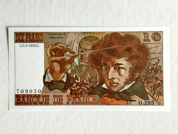 FRANCJA - 10 franków 1976, P- 150c, super stan banknotu !!!