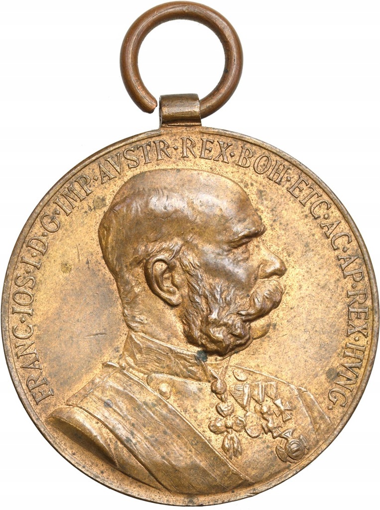 Austria medal 1908 Franz Joseph I BRĄZ