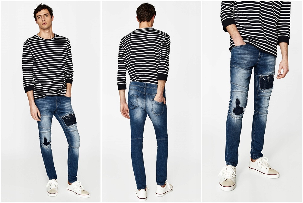 R2U050 ZARA __FB9 SPODNIE JEASN SKINNY FIT __42