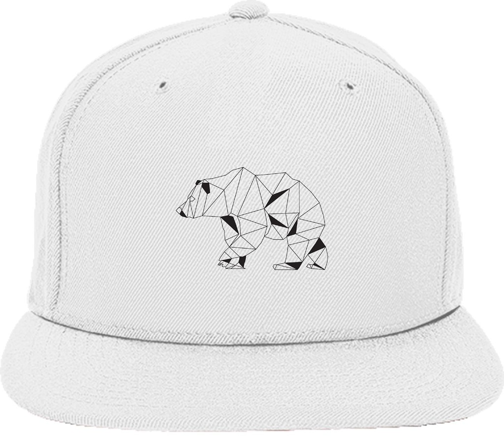 Czapka snapback biała NIEDŹWIEDŹ 05