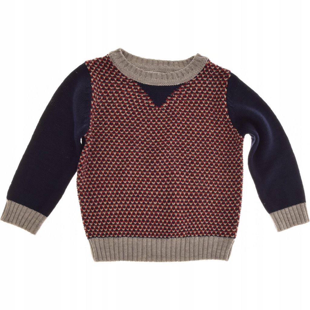 M&CO sweterek chłopięcy SUPER granatowy 92