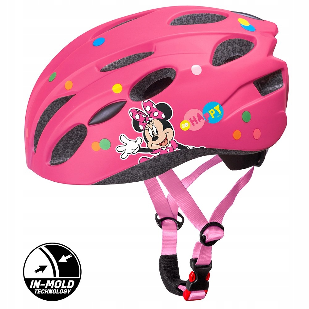 KASK ROWEROWY IN-MOLD MINNIE PINK